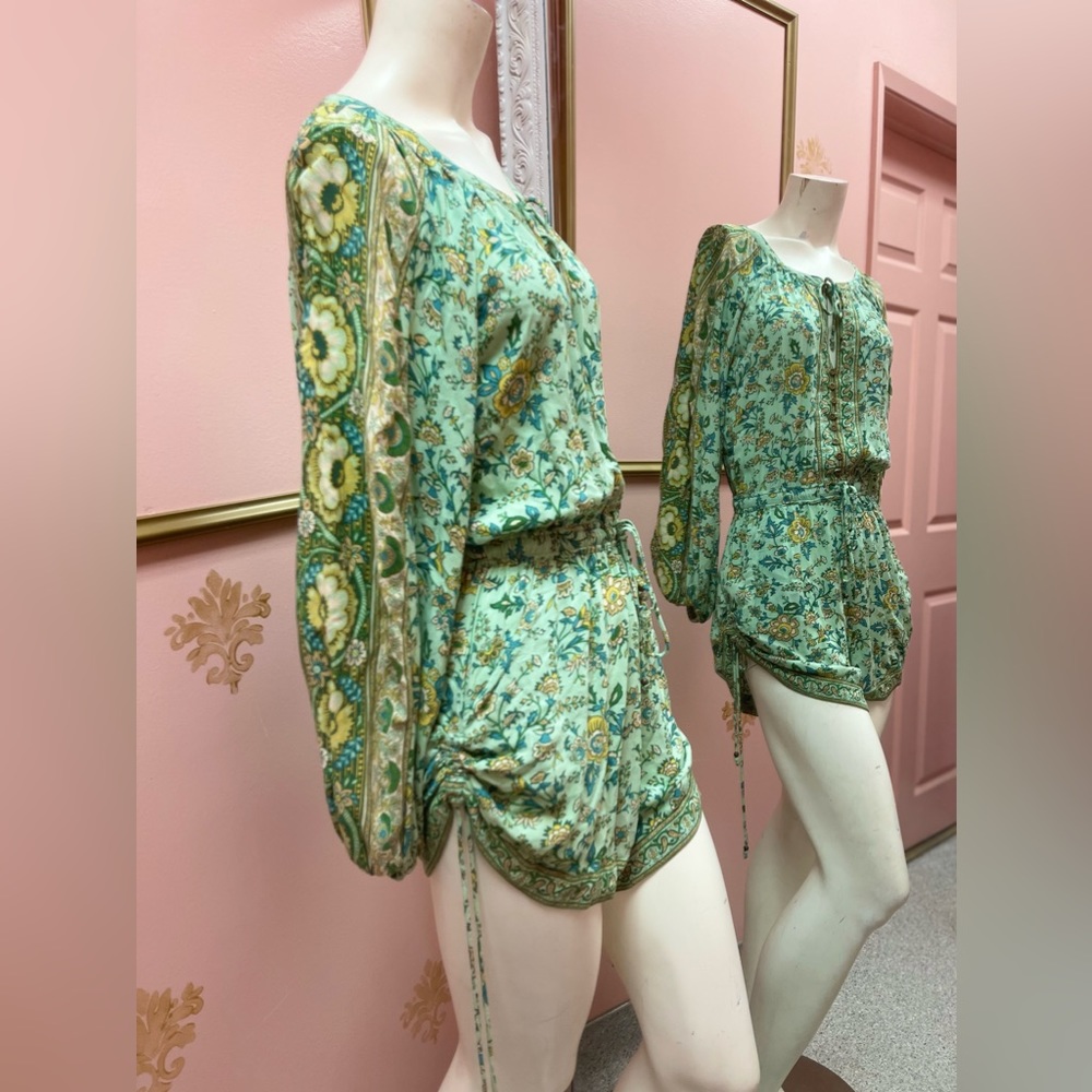 New Spell & the Gypsy Collective Folk Song Romper Sage Green.